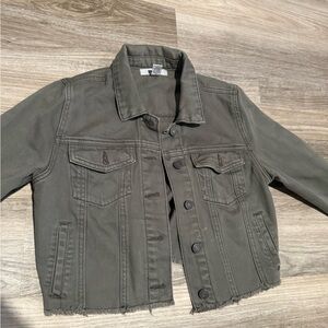 Jean jacket army green Size medium